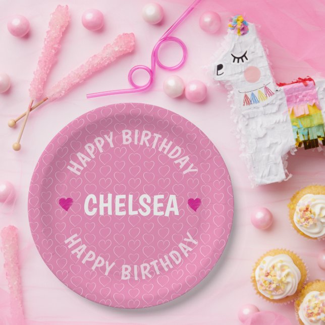 PERSONALISIERT HAPPY BIRTHDAY PAPPTELLER (Party)