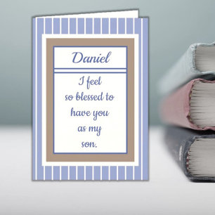 Personalisiert Happy Birthday son Card Karte