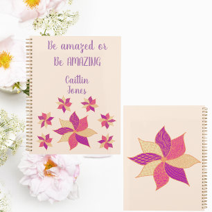 Personalisiert Happy Blume Planner Planer