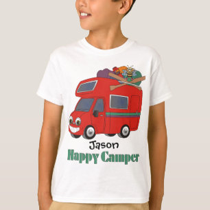 Personalisiert Happy Camper T - Shirt