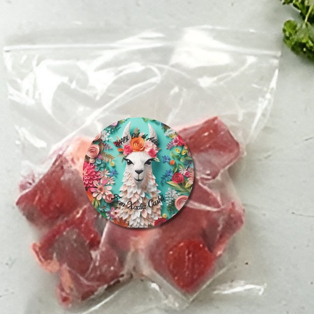 Personalisiert Happy Eid al Adha Runder Aufkleber (Von Creator hochgeladen)