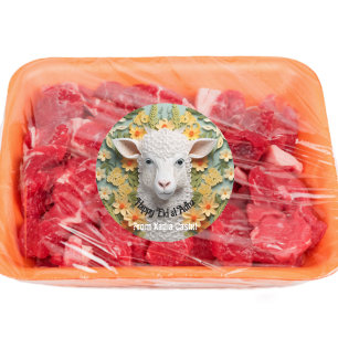 Personalisiert Happy Eid al Adha Runder Aufkleber