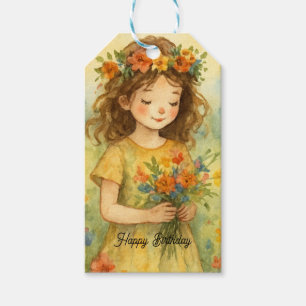 Personalisiert Happy Geburtstag Alice im Wunderlan Geschenkanhänger