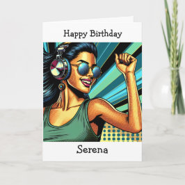 Personalisiert Happy Geburtstag | Pop Art Music Lo Karte