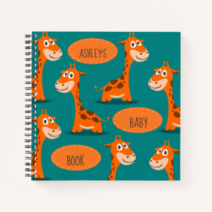 Personalisiert Happy Giraffe Kinderbuch Notizbuch