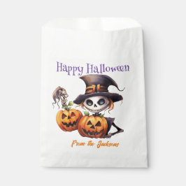 Personalisiert Happy Halloween | SKELETON & PUMPKI Geschenktütchen