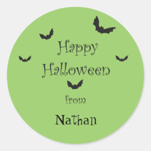 Personalisiert Happy Halloween Stickers