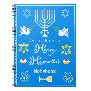 Personalisiert Happy Hanukkah Holiday Notizblock