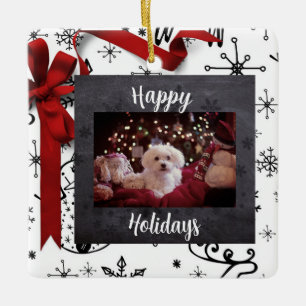 Personalisiert Happy Holidays Themenabend Ornament
