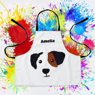 Personalisiert Happy Hund Kids All-over Print-Schü Schürze