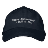 Personalisiert Happy Jubiläum zu euch beiden Hut