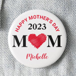 Personalisiert Happy Mother's Day Button (rot)<br><div class="desc">Das beste Geschenk für Mutter. Einfach, klein, aber bedeutend. Etwas, das für viele Jahre behalten wird. Filme, die in Filmen wie z.B. Filmen, Filmen, Filmen, Filmen, Filmen, Filmen, Filmen, Filmen, Filmen, Filmen usw. enthalten sind... ... ... ... ... ... ... ... ... ... ... ... ... ... ... ... ......</div>