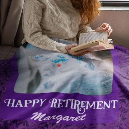 Personalisiert Happy Nurse Retirement Geschenke Vi Fleecedecke