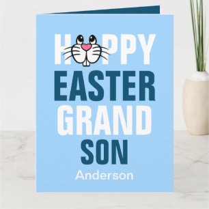 Personalisiert Happy Oaster Bunny Grandson Karte