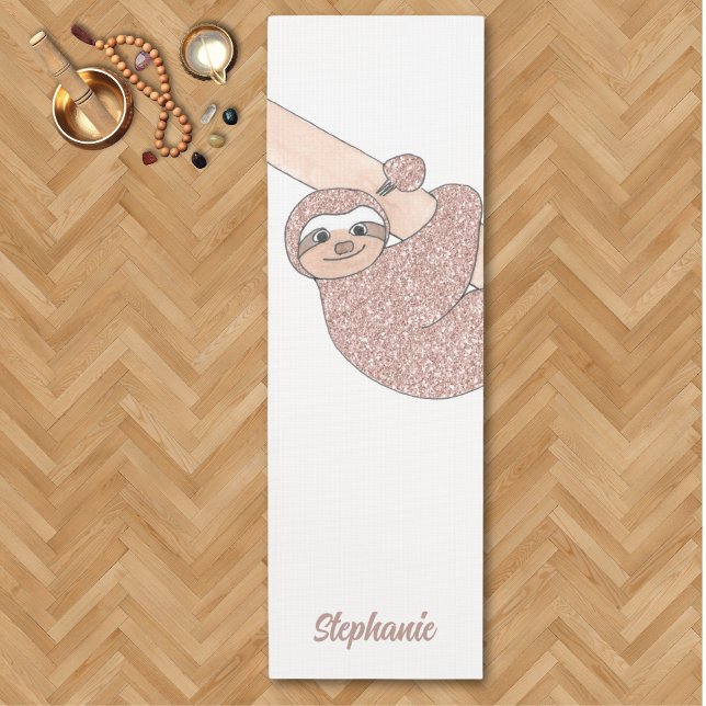 Personalisiert Happy Sloth Niedlich Yogamatte (Von Creator hochgeladen)