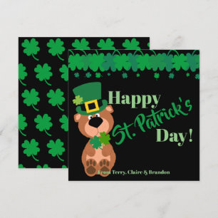 Personalisiert Happy St Patricks Day Editable Karte