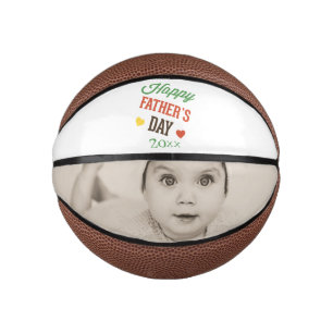 Personalisiert Happy Vathers Day Foto Geschenk Mini Basketball
