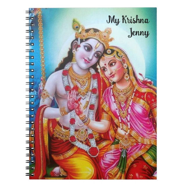 Personalisiert Hare Radhey Hare Krishna art Notizblock (Vorderseite)