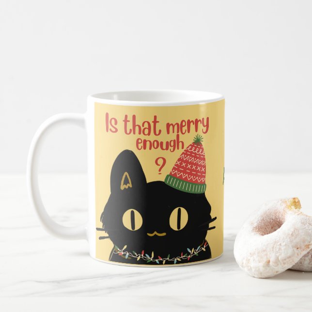 Personalisiert hasse ich Weihnachten Niedlich schw Kaffeetasse (Mit Donut)