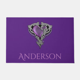 Personalisiert hast du mein Herz Fußmatte