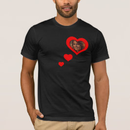 Personalisiert Heart Foto I Liebe meine Freundin T-Shirt