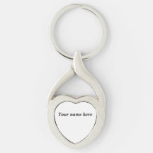 Personalisiert Heart Keychain - Individuelle Name 