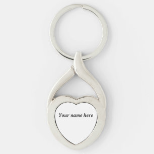 Personalisiert Heart Keychain - Individuelle Name  Schlüsselanhänger