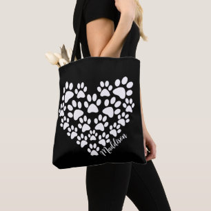 Personalisiert Heart Paw Prints