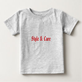 Personalisiert Heather Gray Baby Fine Jersey T - S Baby T-shirt