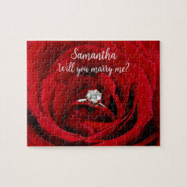 Personalisiert "Heiraten Sie mich?" Foto und Meldu Puzzle