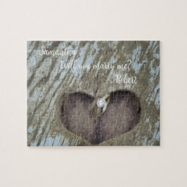 Personalisiert "Heiraten Sie mich?" versteckte Mel Puzzle