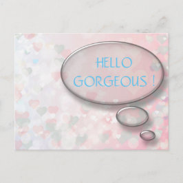 Personalisiert Hello Gorgeous Postcard Postkarte