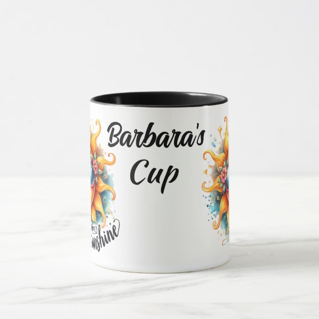 Personalisiert Hello Sunshine Tasse (Zentrum)