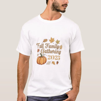 Personalisiert Herbstfamilie Ansammlung 2025 T - S T-Shirt