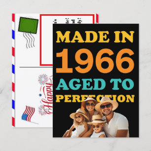 Personalisiert Hergestellt in 1966, gereift bis zu Feiertagspostkarte