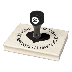 Personalisiert herzenförmige Briefmarke aus Kautsc Gummistempel