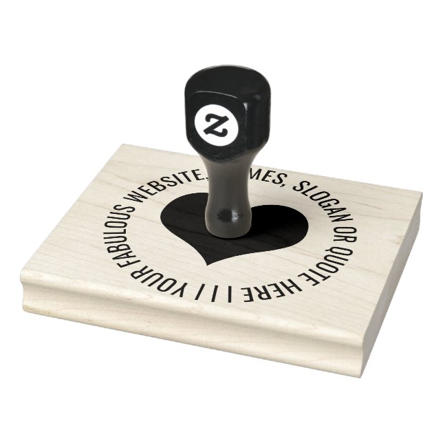 Personalisiert herzenförmige Briefmarke aus Kautsc Gummistempel (Stempel)