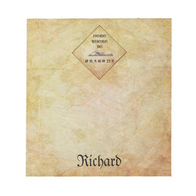 Personalisiert Hier gibt es Dragae Notepad Notizblock (Vorderseite)