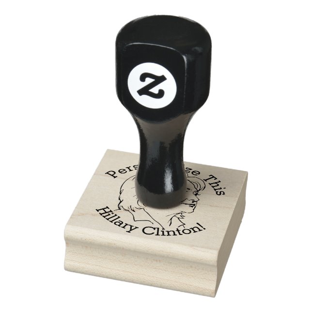 PERSONALISIERT Hillary Clinton Rubber Briefmarke Gummistempel (Stempel)