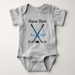 Personalisiert Hockey Baby Name Birth Year Geboren Strampler