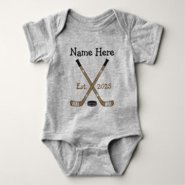 Personalisiert Hockey Baby Name Geburtsjahr Gebore Strampler