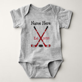 Personalisiert Hockey Baby Name Geburtsjahr Gebore Strampler