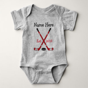 Personalisiert Hockey Baby Name Geburtsjahr Gebore Strampler