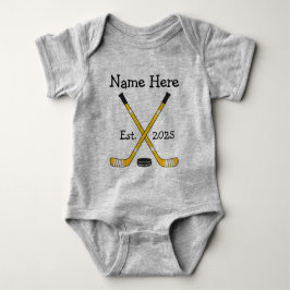 Personalisiert Hockey Baby Name Jahr Geboren Strampler