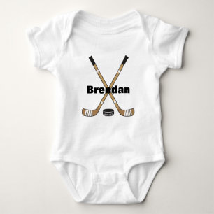 Personalisiert Hockey Baby Name Säugling hockey Strampler