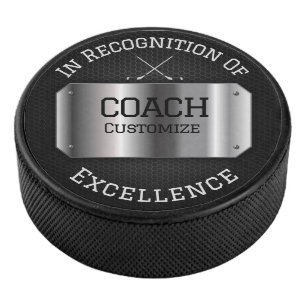 Personalisiert Hockey Coach Eishockey Puck