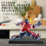 Personalisiert Hockey Player Acrylic Foto Statuett Freistehende Fotoskulptur<br><div class="desc">Die Aktion zeigen | Machen Sie Ihre Hockey-Erinnerungen zu einem faszinierenden Sake mit unserer maßgeschneiderten Acryl-Foto-Statuette. Dieses einzigartige Produkt ist perfekt für Spieler, Eltern und Fans geeignet und hebt die Dynamik Ihres Lieblingsspielers hervor. Entfernen Sie einfach den Hintergrund Ihres gewählten Fotos mit kostenlosen Online-Tools, um den Spieler zu isolieren. Hochladen...</div>
