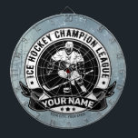 Personalisiert Hockey Player Ice Rink Team Athlete Dartscheibe<br><div class="desc">Personalisierter Eishockeyteam-Spieler Athlete Custom Design - Passen Sie Ihren Namen oder Ihren eigenen Text an!</div>
