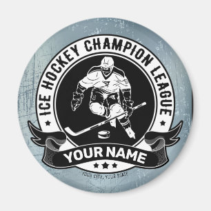 Personalisiert Hockey Player Ice Rink Team Athlete Magnet