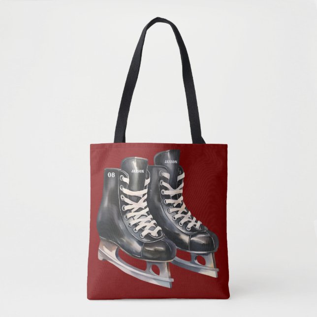 Personalisiert Hockey Skate Bag mit Name und Numme (Vorderseite)